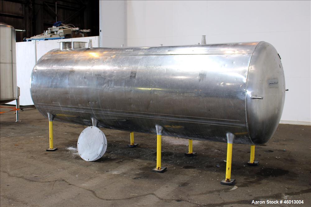 Used Zero Milk Cooling Tank, Model NV1500, 1,500 Gallon