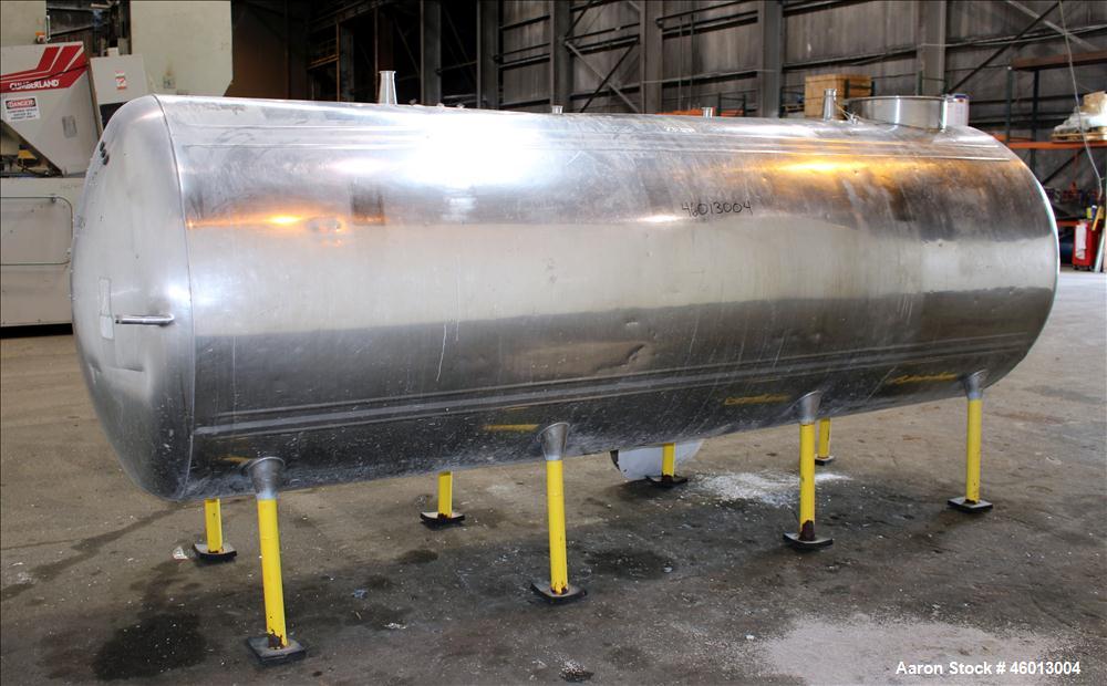 Used Zero Milk Cooling Tank, Model NV1500, 1,500 Gallon