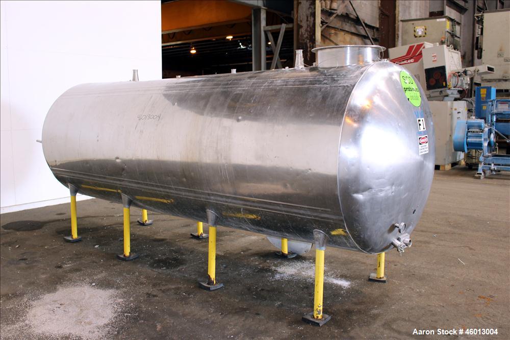 Used Zero Milk Cooling Tank, Model NV1500, 1,500 Gallon