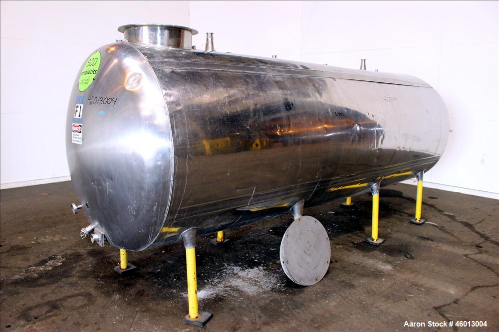 Used Zero Milk Cooling Tank, Model NV1500, 1,500 Gallon