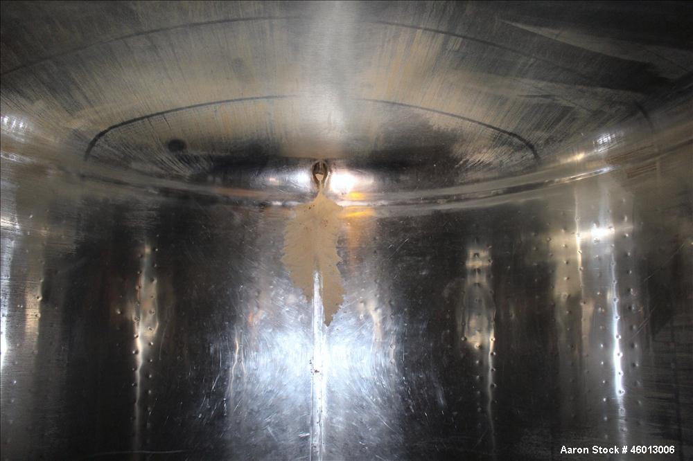 Used Zero Milk Cooling Tank, Model NV1500, 1,500 Gallon, 304 Stainless steel, Horizontal. Approximate 52" diameter x 154" straight side. Dished heads. Dimple jacketed. Insulated with stainless steel ...