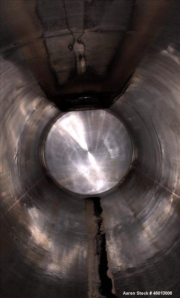 Used Zero Milk Cooling Tank, Model NV1500, 1,500 Gallon, 304 Stainless steel, Horizontal. Approximate 52" diameter x 154" straight side. Dished heads. Dimple jacketed. Insulated with stainless steel ...