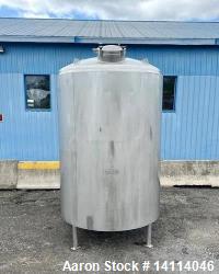 2000 Gallon Jacked Tank. 316 Stainless Steel