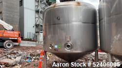 Used-Falco Stainless Steel Equipment Jacketed Pressure Tank, Approximate 4000 Ga