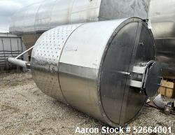 1500 Gallon Partially Jacketed Stainless Steel Tank