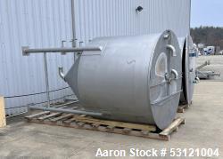  Stainless Steel Tank, Approximate 1,300 Gallon, Stainless Steel, Vertical. Approximate 80" diameter...