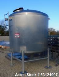 Stainless Steel Tank, Approximate 1,000 Gallon