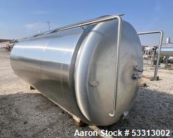 Used-Approximately 3,000 gallon / 120 Barrel Capacity S/S Vertical Fermenter Tank with 15 PSI Jacket Operating Pressure, Con...