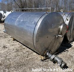 Stainless Steel 1,000 Gallon Agitated Tank