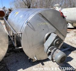 1,200 Gallon Stainless Steel Agitated Tank