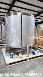 Unused 1,200 Gallon Preferred Stainless Steel Tank | Vertical, Sloped Bottom, Built 2020