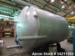 Unused 4,000-Gallon Stainless Steel Storage Tank | Type 316 SS | Dished Top & Bottom | 108" Dia x 108" H | Atmospheric | Manway & Flanged Fittings