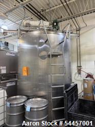 Used Cherry Burrell 2,000 Gallon Jacketed Batch Processor | Stainless Steel Agitated Mixing Tank