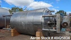 Used DCI Twin Motion Kettle, 3,000 Gallon | 316 Stainless Steel | Jacketed 150 PSI | Twin Agitators with Scrapers | Built 2007 | NB# 6749