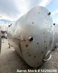 Used Feldmeier 4,700 Gallon Stainless Steel Tank – Vertical Vessel with 6" Bottom Discharge & Manway