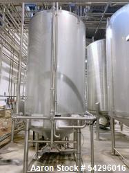  Feldmeier Stainless Steel Jacketed Tank, Approximate 1,200 Gallon.  Vertical, dish top, cone bottom...