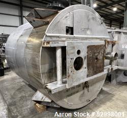 Used- Lee Industries Jacketed Tank, Model 2500UDBT, 2500 Gallon, Hastelloy C276, Vertical. Approximate 84" diameter x 84" st...