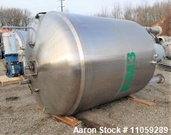 Used-2000 Gallon Sanitary Jacketed Mix Tank/Processor/Kettle