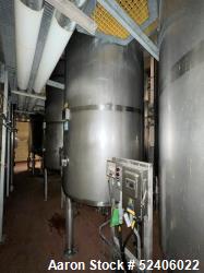 Used-Robert Mitchell Jacketed Tank, Approximate 1150 Gallon, 304 Stainless Steel