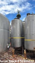 Used-Robert Mitchell Jacketed Tank, Approximate 1150 Gallon, 304 Stainless Steel