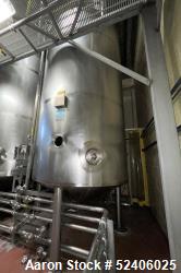 Used-Robert Mitchell Balance Jacketed Tank, Approximate 1700 Gallon, 304 Stainle