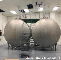 Used Trinity Industries 4,500 Gallon Stainless Steel Holding Tank | Admix Rotosolver High Shear Mixing System