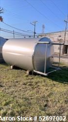  Sprinkman Mix Tank, 3,000 Gallons, 304 Stainless Steel, Vertical. Approximate 90" diameter x 120" s...