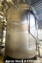 Used Walker Vertical Jacketed Mix Tank – 2,500 Gallon Stainless Steel