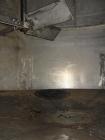 Used-4200 Gallon Stainless Steel Conical Bottom Tank.  The stainless steel tank has a 96