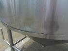 Used 2,000 Gallon SS Vertical Jacketed Tank – Cone Bottom, Dished Top, Manway, Modern Brewing