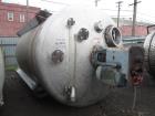 Used- 4500 Gallon Agitated Tank. 316 stainless steel construction, approximately 8' diameter x 11' straight side, dish top a...