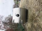 Used- Approx. 3500 Gallon Stainless Steel Sanitary Vertical Tank