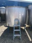 Used-1000 Gallon (approximately) Vertical Stainless Steel Tank