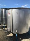 Used-1000 Gallon (approximately) Vertical Stainless Steel Tank