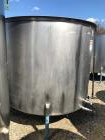 Used-1000 Gallon (approximately) Vertical Stainless Steel Tank