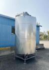 Used 2,500 Gallon Stainless Steel Jacketed Tank, Insulated with Agitator. Interior Dimensions: 75