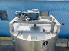 Used 2,500 Gallon Stainless Steel Jacketed Tank, Insulated with Agitator. Interior Dimensions: 75