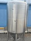 Unused- 2000 Gallon 304 Stainless Steel Jacketed Brewery Tank. Insulated. 51 BBL Brewery Tank. Jacketed for cooling, rated 36.25psi. Cone bottom discharge: 2
