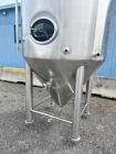 Unused- 2000 Gallon 304 Stainless Steel Jacketed Brewery Tank. Insulated. 51 BBL Brewery Tank. Jacketed for cooling, rated 36.25psi. Cone bottom discharge: 2