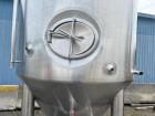 Unused- 2000 Gallon 304 Stainless Steel Jacketed Brewery Tank. Insulated. 51 BBL Brewery Tank. Jacketed for cooling, rated 36.25psi. Cone bottom discharge: 2