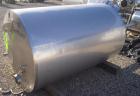 Used- Alloy & Steel Fab tank, 1100 gallon, stainless steel, vertical. 68