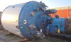 Used: Buckley Iron Works pressure tank,1400 gallon, 304 stainless steel, vertical. 72