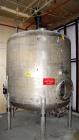 Used- P.X. Engineering Tank, 2000 gallon, Stainless steel, Vertical. Approximately 84