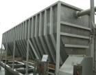Used: Moon Fabricators 316 stainless steel tank, rectangular, with bottom screw conveyor discharge. Year 2000, serial #B-8025. With 1,000 gallon stainless steel tank.