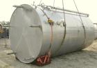 Used DCI tank, 4500 gallon, 304 stainless steel, jacketed. 89 1/4