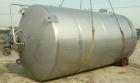 Used DCI tank, 4500 gallon, 304 stainless steel, jacketed. 89 1/4