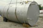 Used DCI tank, 4500 gallon, 304 stainless steel, jacketed. 89 1/4