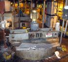 Used Imperial Mix Tank, 1,500 Gallon, Stainless Steel. Open top with hinged cover, dish bottom.  70