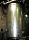 Used Tank, 3,600 Gallon, 316 Stainless Steel, Vertical, 7' diameter x 15' 6