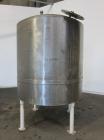 Used Tank, 1000 Gallon, 304 Stainless Steel, Vertical. 66